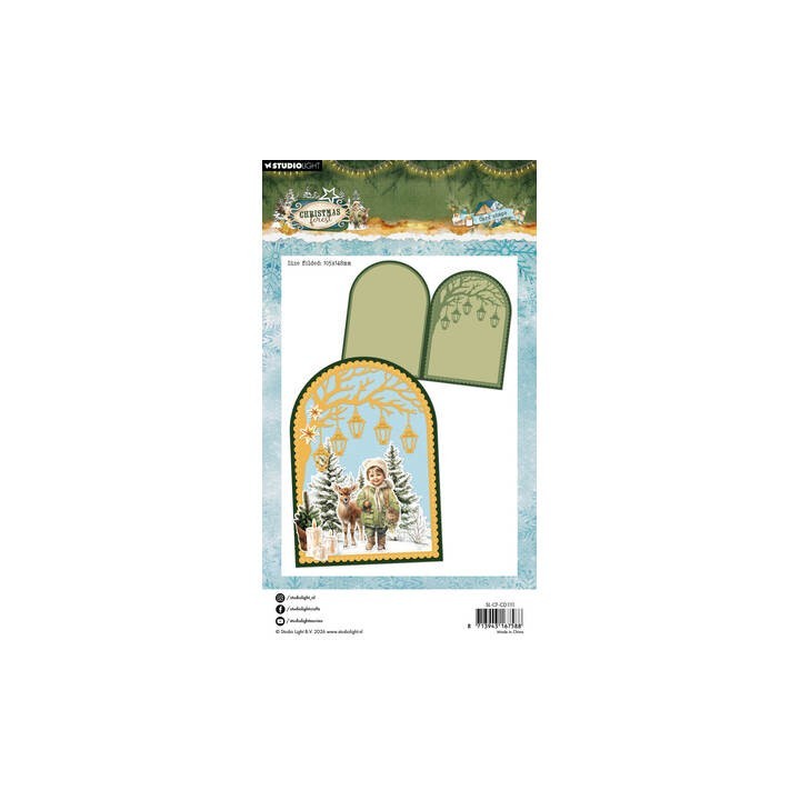 (SL-CF-CD1111)StudioLight Dies – Folded Card Shape Christmas Forest n° 1111