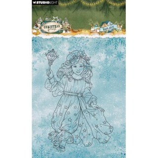 (SL-CF-STAMP953)Studio light Stamp Xmas Girl Christmas Forest n° 953