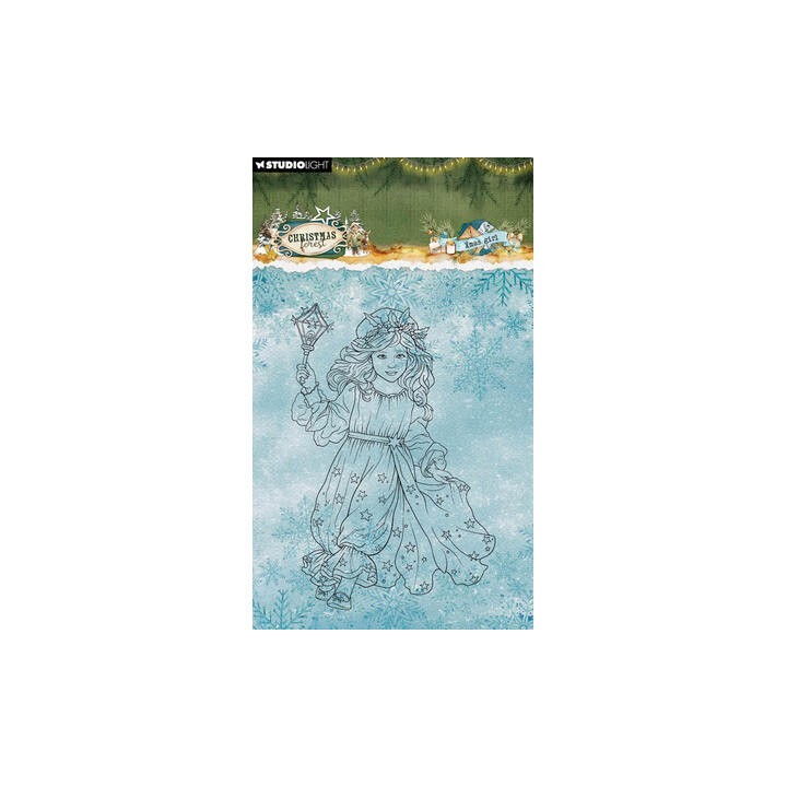 (SL-CF-STAMP953)Studio light Stamp Xmas Girl Christmas Forest n° 953