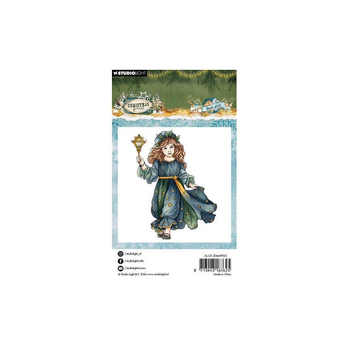 (SL-CF-STAMP953)Studio light Stamp Xmas Girl Christmas Forest n° 953