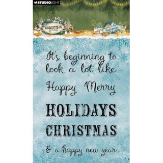 (SL-CF-STAMP954)Studio light Stamp Sentiments Christmas Forest n° 954