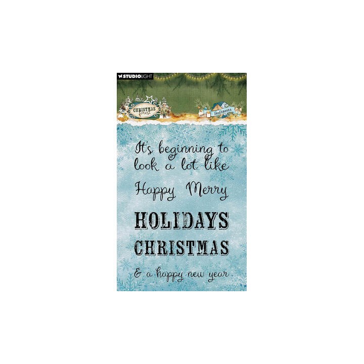 (SL-CF-STAMP954)Studio light Stamp Sentiments Christmas Forest n° 954