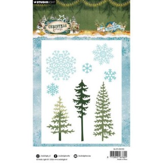 (SL-CF-CD1113)StudioLight Dies – Trees and Snow Christmas Forest n° 1113