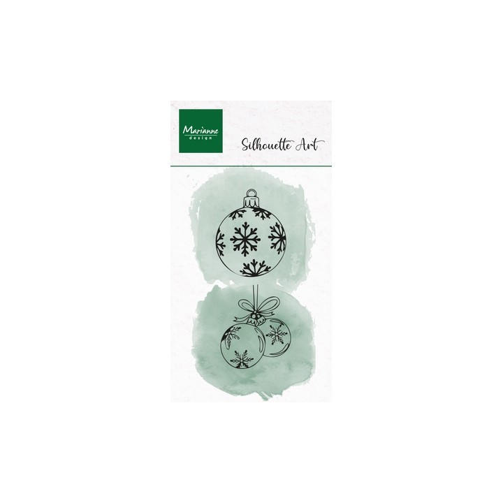 (CS1200)Clear stamp Silhouette Art Ornaments