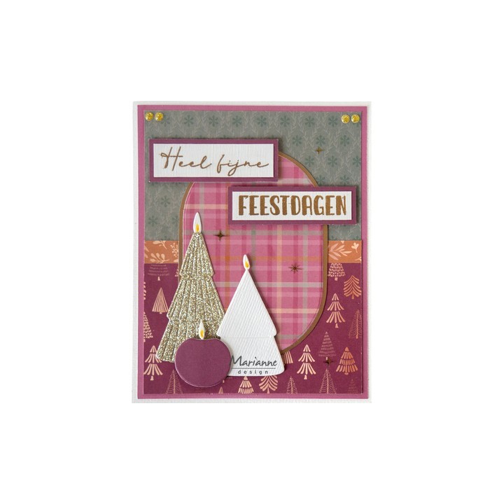 (CS1201)Clear stamp Silhouette Art Jolly Trees