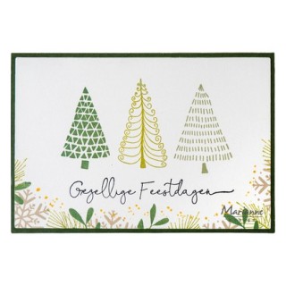 (CS1202)Clear stamp Silhouette Art Merry Trees