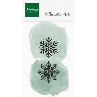 (CS1199)Clear stamp Silhouette Art Ice crystals