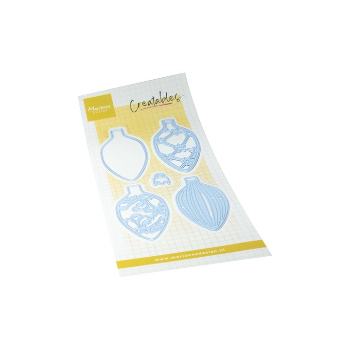 (LR0968)Creatables Christmas Baubles (oval)