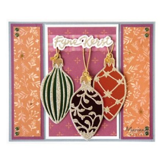(LR0968)Creatables Christmas Baubles (oval)