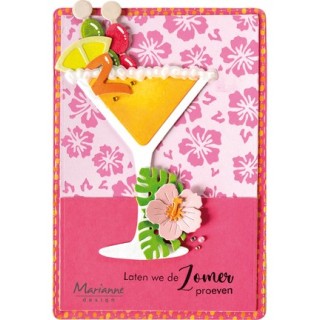 (COL1592)Collectables Martini Glass by Marleen