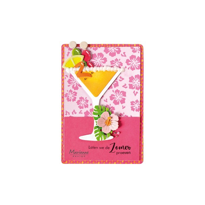 (COL1592)Collectables Martini Glass by Marleen