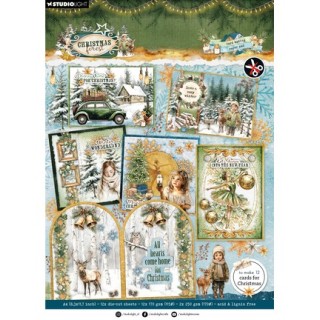 (SL-CF-CMP40)Studio Light Cardmaking Pad – Christmas Forest no. 40
