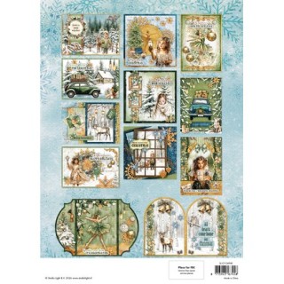 (SL-CF-CMP40)Studio Light Cardmaking Pad – Christmas Forest no. 40