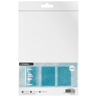 (SL-CF-ACS22)Studio Light Acetate Sheets Snow & Landscape Christmas Forest no. 22