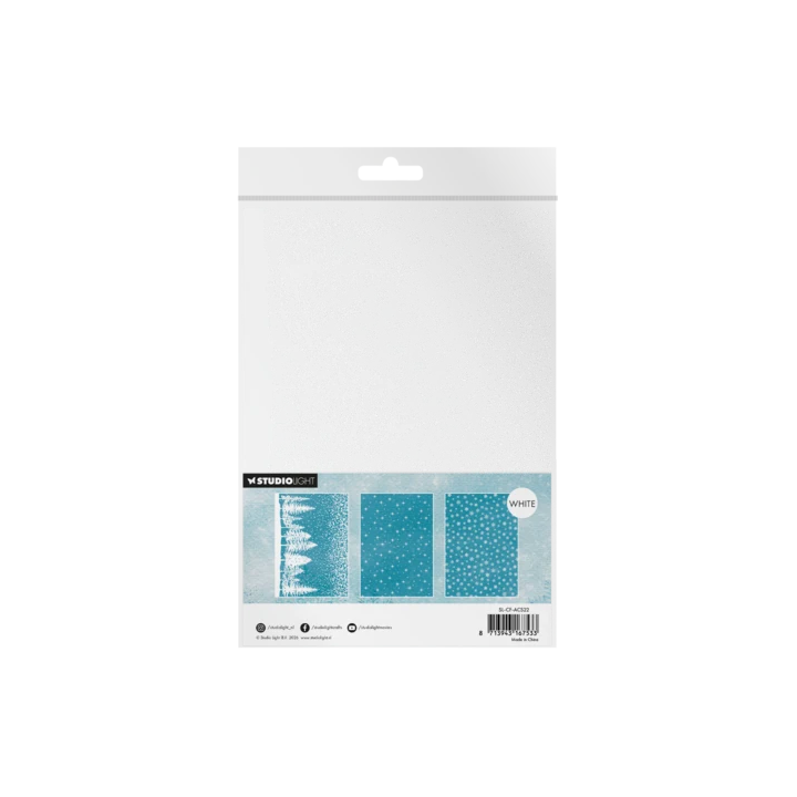 (SL-CF-ACS22)Studio Light Acetate Sheets Snow & Landscape Christmas Forest no. 22