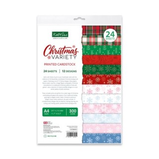 (03-10069CHV)Katy Sue Designs Printed Cardstock - Christmas Variety