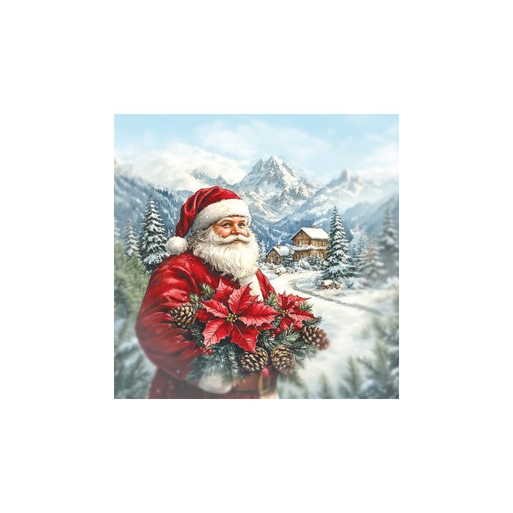 (11-DCD759)Katy Sue Designs  3D pre-decoupe - Santa Comes to Town