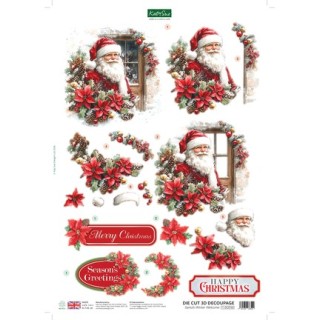 (11-DCD760)Katy Sue Designs  3D pre-decoupe - Santa's Winter Welcome