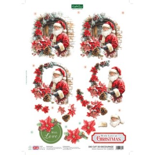 (11-DCD761)Katy Sue Designs  3D pre-decoupe - Santa's Seasonal Visit