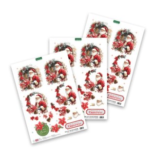 (11-DCD761)Katy Sue Designs  3D pre-decoupe - Santa's Seasonal Visit