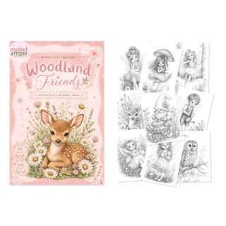 (MMCB10001)Mabel & Moss - Woodland Friends - Coloring Book