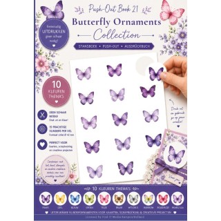 (BBPOS10021)Push-Out Book 21 - Butterflies Ornaments Collection
