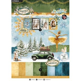 StudioLight Die-Cut Designer Paper Pad – DIY Paper Christmas Forest no. 473