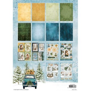 (SL-CF-DCPP473)StudioLight Die-Cut Designer Paper Pad – DIY Paper Christmas Forest no. 473