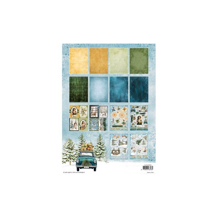 (SL-CF-DCPP473)StudioLight Die-Cut Designer Paper Pad – DIY Paper Christmas Forest no. 473