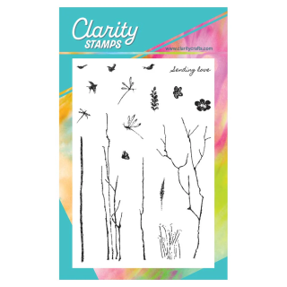 (STA-TR-12369-A6)Claritystamp Barbara's Bijou Branches, Twigs & Sprigs A6 Stamp Set