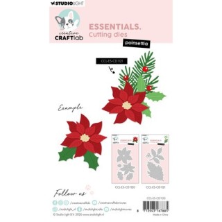 (CCL-ES-CD1120)StudioLight Dies – Poinsettia Essentials n° 1120