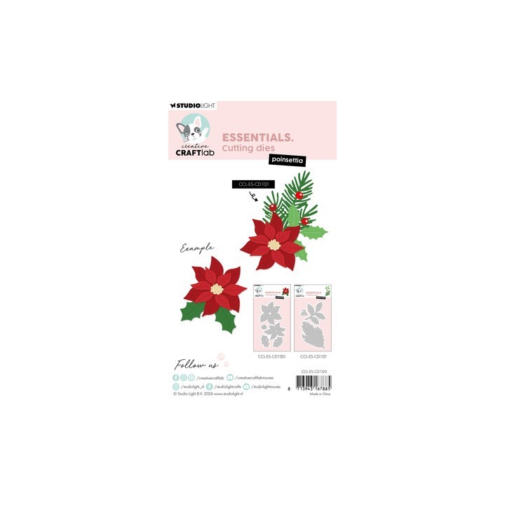 (CCL-ES-CD1120)StudioLight Dies – Poinsettia Essentials n° 1120