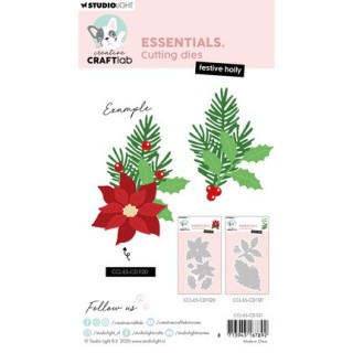 (CCL-ES-CD1121)StudioLight Dies – Festive Holly Essentials n° 1121