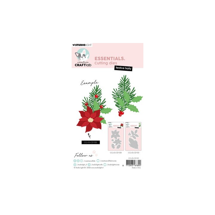 (CCL-ES-CD1121)StudioLight Dies – Festive Holly Essentials n° 1121