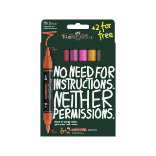 (186019)Faber Castell Acrylmarker FC Multimark - Flame