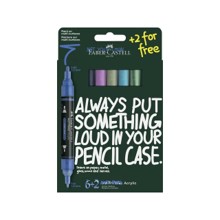 (186018)Faber Castell Acrylmarker FC Multimark - Frost