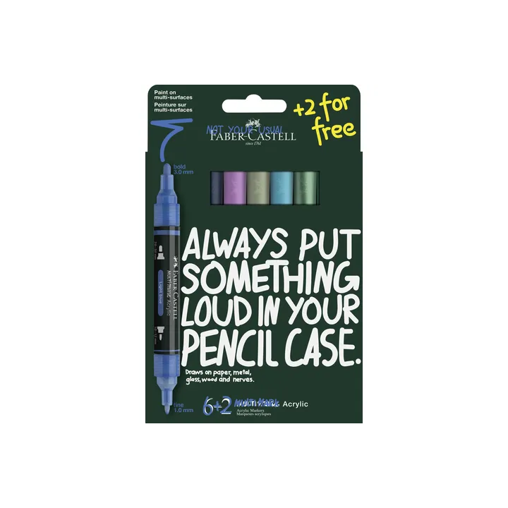 (186018)Faber Castell Acrylmarker FC Multimark - Frost