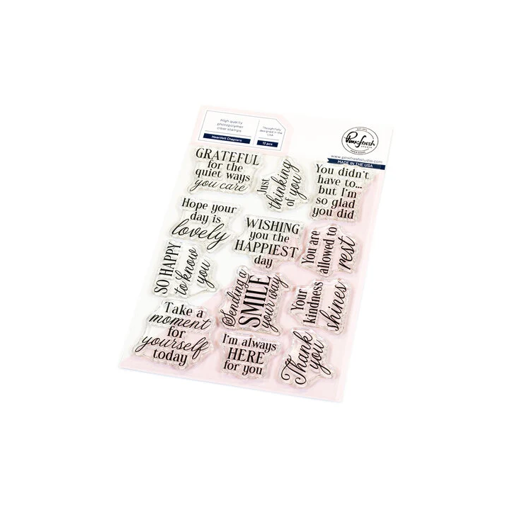 (310025)Pinkfresh Studio Artful Foundations Stamp Heartfelt Chapters