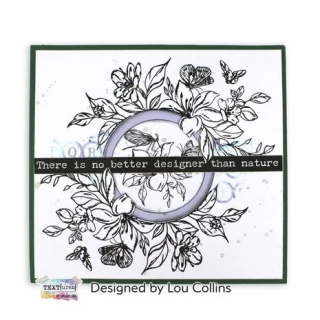 (TEXCS0001)TUV Beneath the Brambles 6x8 Inch Clear Stamp Set Floral Borders and Corners