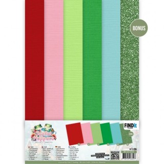 (BB-A4-10039)Linen Cardstock Pack - Berries Beauties - Joyful Hoppers - A4
