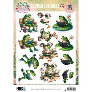 (SB11144)3D Pushout Sheet - Berries Beauties - Joyful Hoppers - Pondside Pages