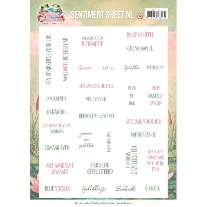 (SB11147)Berries Beauties - Joyful Hoppers- Push Out - Sentiments - NL