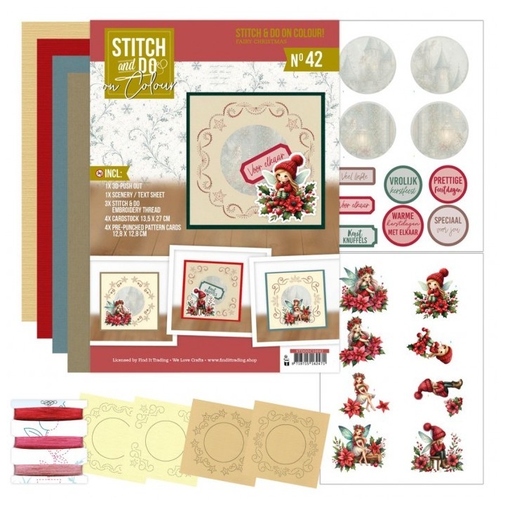 (STDOOC10042)Stitch and do on Colour 42 - Fairy Christmas