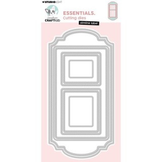 (CCL-ES-CD1118)StudioLight Dies – Slimline Label Essentials n° 1118