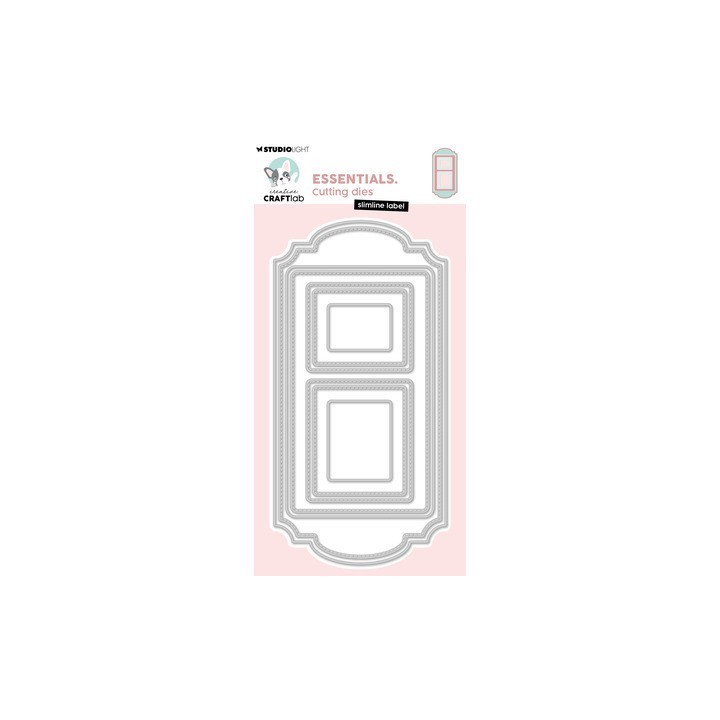 (CCL-ES-CD1118)StudioLight Dies – Slimline Label Essentials n° 1118