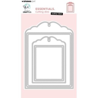 (CCL-ES-CD1119)StudioLight Dies – Scallop Label Essentials n° 1119