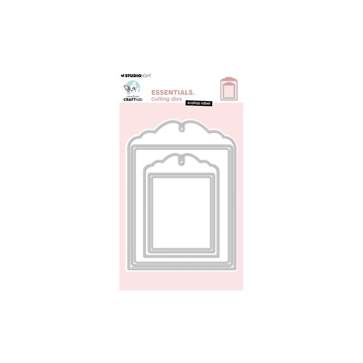 (CCL-ES-CD1119)StudioLight Dies – Scallop Label Essentials n° 1119