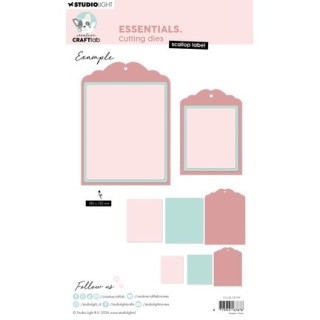 (CCL-ES-CD1119)StudioLight Dies – Scallop Label Essentials n° 1119