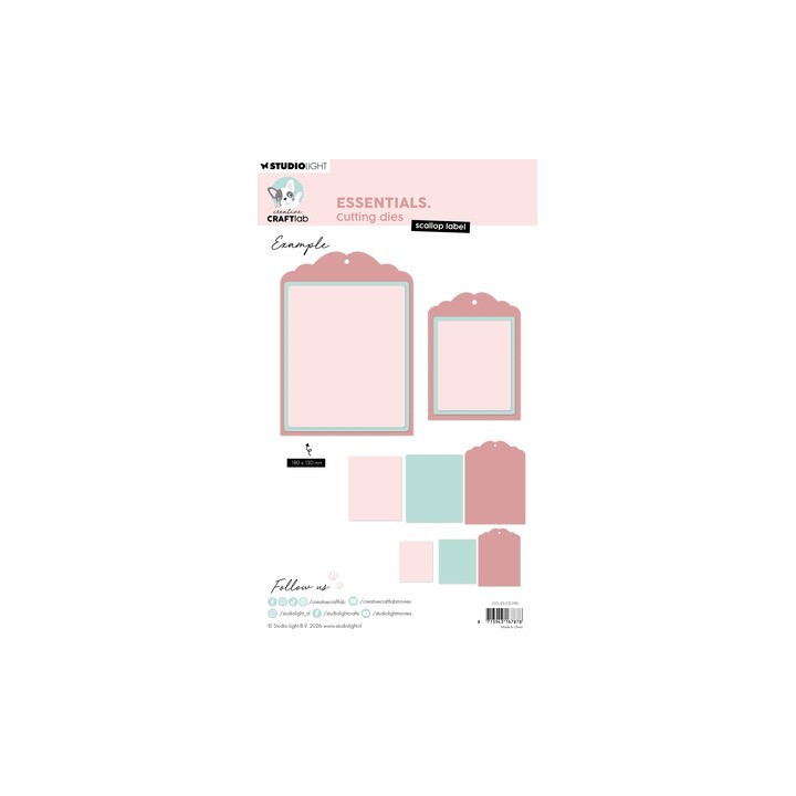 (CCL-ES-CD1119)StudioLight Dies – Scallop Label Essentials n° 1119