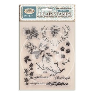 (WTK245)Stamperia Clear Stamps 14x18 cm – White Christmas